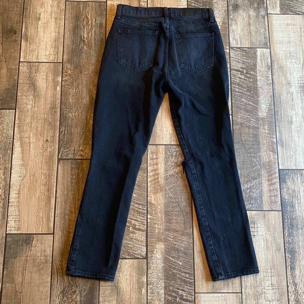Pistola black high-rise jeans feature knee distressing - Picture 2 of 10